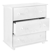 Children‘s chest of drawers New Baby Rabbit white