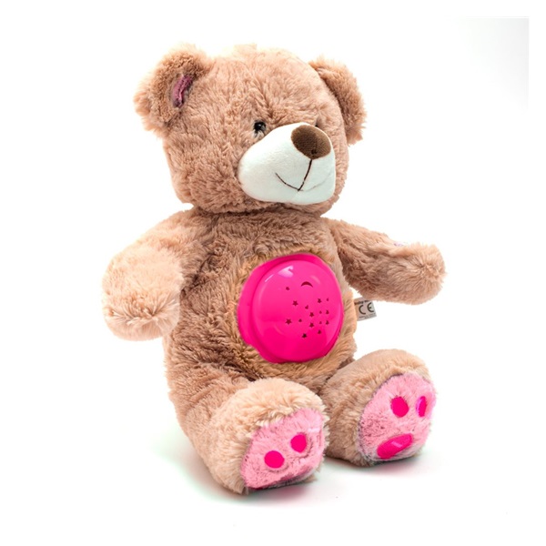 Teddy bear with projector Baby Mix pink