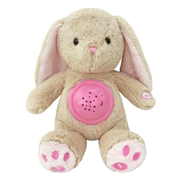 Stuffed bunny with projector Baby Mix pink