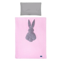 3-piece bedding Belisima Rabbit 90/120 pink-grey