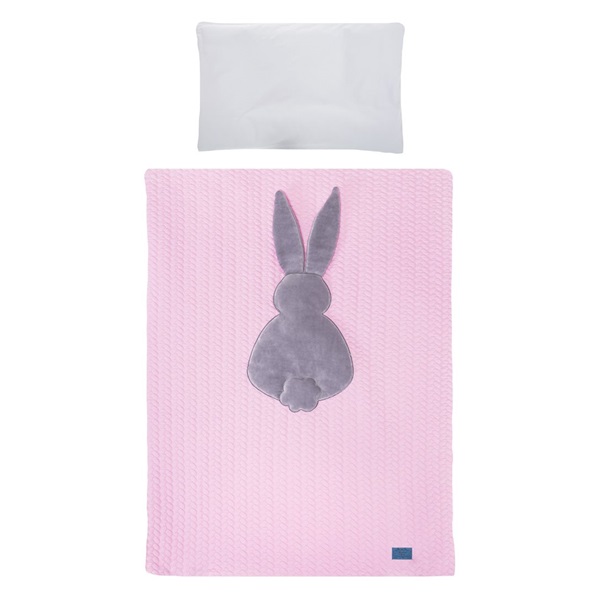 6-piece bedding Belisima Rabbit 90/120 pink-grey