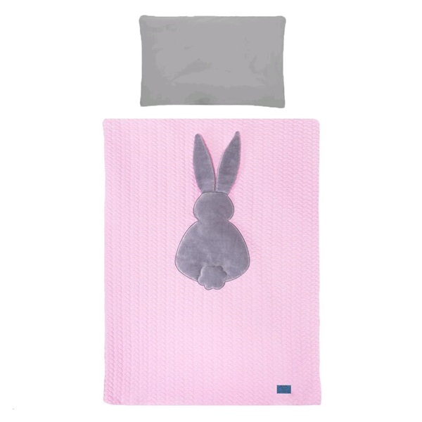 6-piece bedding Belisima Rabbit 100/135 pink-grey