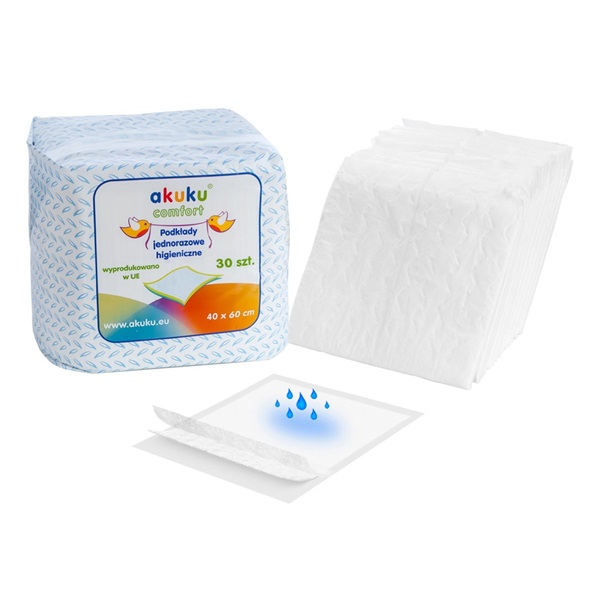 Disposable sanitary pads Akuku 40x60 - 30 pcs