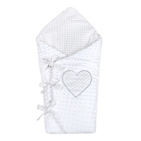 Luxury Minky wrap New Baby white 75x75 cm