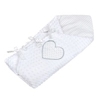 Luxury Minky wrap New Baby white 75x75 cm