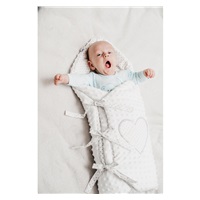 Luxury Minky wrap New Baby white 75x75 cm