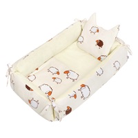 Multifunctional nest with pillow and blanket New Baby sheep beige