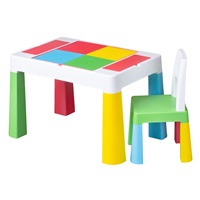 Multifun multicolor children's table and chair set