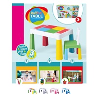 Multifun multicolor children‘s table and chair set