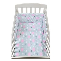 3-piece bedding New Baby 90/120 cm puffs pink