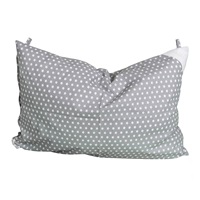 Pillowcase grey with stars - 60x40cm