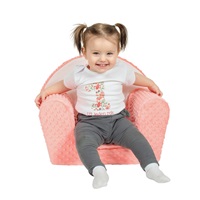 Baby chair made of Minky New Baby Fox salmon