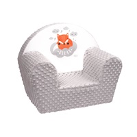 New Baby Fox grey Minky baby chair