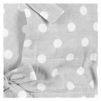 Classic lace-up wrap New Baby grey with polka dots