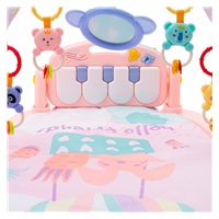 Play blanket with piano Baby Mix pink