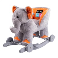 Rocking toy with melody and wheels PlayTo elephant