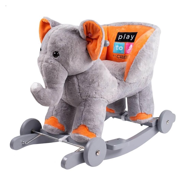 Rocking toy with melody and wheels PlayTo elephant