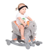 Rocking toy with melody and wheels PlayTo elephant