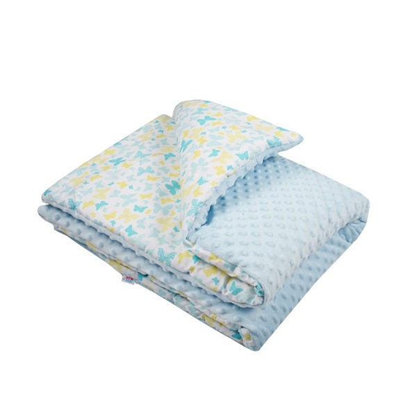 Baby blanket with filling New Baby blue 80x102 cm