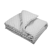 Baby blanket with filling New Baby grey 80x102 cm