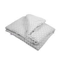 Baby blanket with filling New Baby grey 80x102 cm