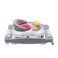 Baby walker with swing and silicone wheels Baby Mix pink