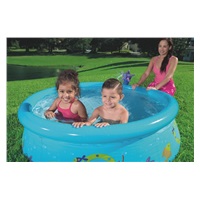 Children‘s pool with inflatable edge and shower Bestway