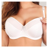 Semi-reinforced nursing bra New Baby Nina white, size 90C