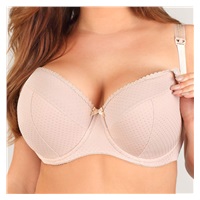 Semi-reinforced nursing bra New Baby Nina beige, size 90C