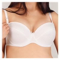 Semi-reinforced nursing bra New Baby Eva white, size 70C