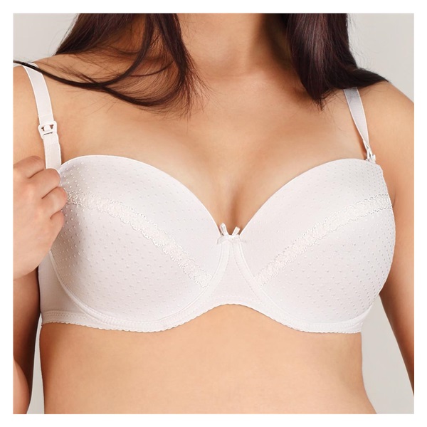 Semi-reinforced nursing bra New Baby Eva white, size 70C