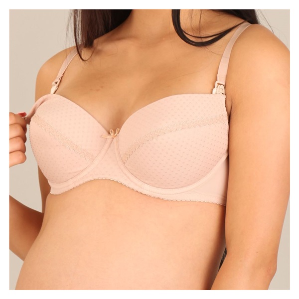 Semi-reinforced nursing bra New Baby Eva beige, size 70C