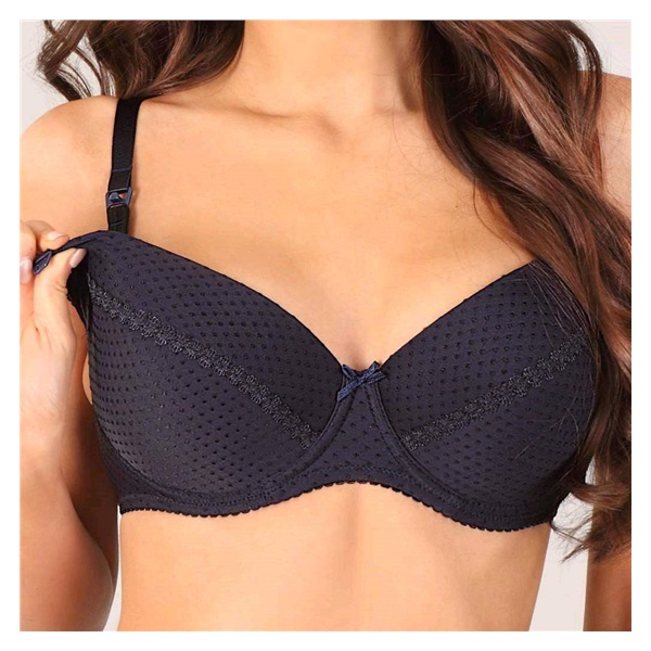 Semi-reinforced nursing bra New Baby Eva black, size 70D