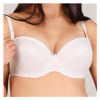 Semi-reinforced nursing bra New Baby Eva white, size 70F