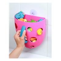 Plastic toy box for bath Akuku grey