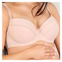 Semi-reinforced nursing bra New Baby Eva beige, size 75B