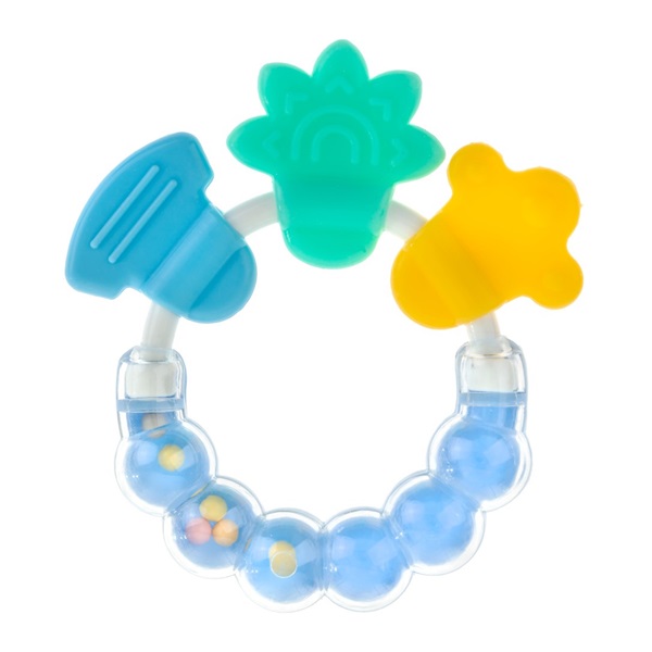 Akuku blue rattle-teether