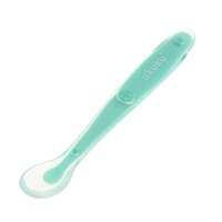 Baby silicone spoon Akuku green