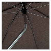 Sun umbrella for pram - brown-grey meliert