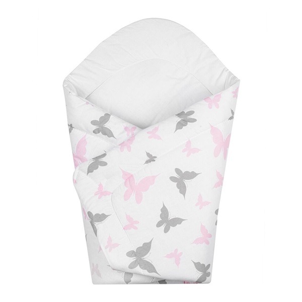 Baby wrap New Baby white butterflies