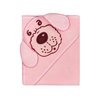 Baby terry towel 80x80 doggy pink