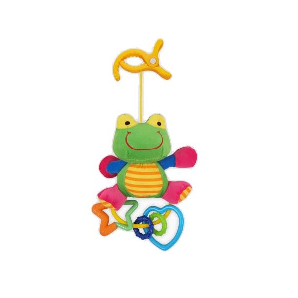 Plush toy with rattle Baby Mix frog