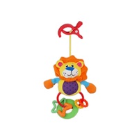 Stuffed toy with rattle Baby Mix lion with clip