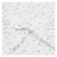 Wrap with coconut reinforcement and bow New Baby white grey stars