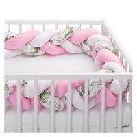 Crib Mantinel cop Sensillo pink flowers