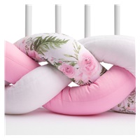 Crib Mantinel cop Sensillo pink flowers