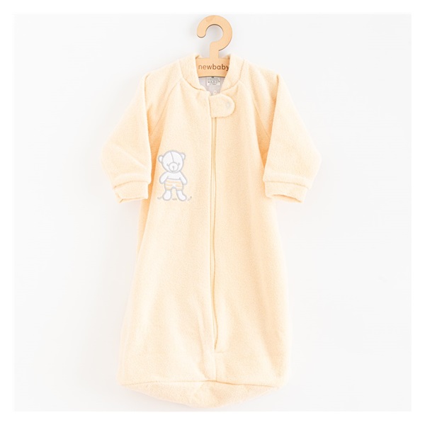 Baby terry sleeping bag New Baby teddy bear yellow, size 62 (3-6m)