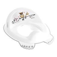 Children's anti-slip toilet seat Wise Owl white