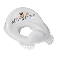 Children's anti-slip toilet seat Wise Owl grey