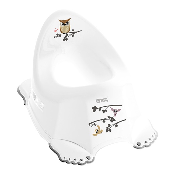 Baby potty non-slip Wise Owl white